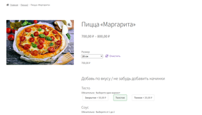 Pro: модификаторы товаров на фронтенде