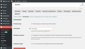 Настройки плагина (вкладка Автоимпорт)